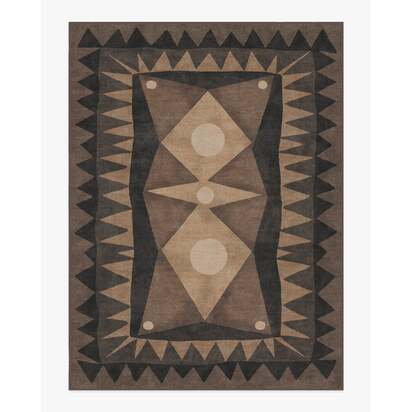 Hilma Charcoal Rug by Jungalow - 275 x 365 cm - All-In-One Rug