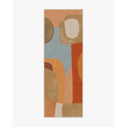 Sonia Terra & Sage Rug by Jungalow - 75 x 215 cm - All-In-One Rug