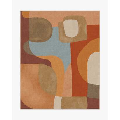 Sonia Terra & Sage Rug by Jungalow - 245 x 305 cm - All-In-One Rug