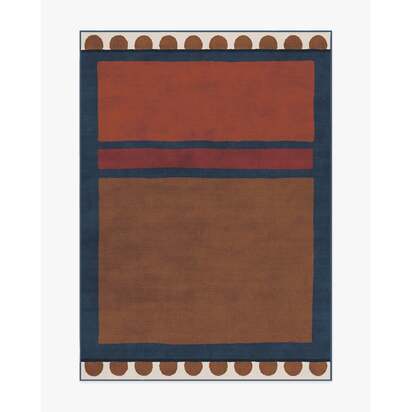 Nina Indigo & Rust Rug by Jungalow - 150 x 215 cm - All-In-One Rug