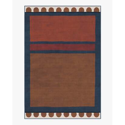 Nina Indigo & Rust Rug by Jungalow - 200 x 290 cm - All-In-One Rug