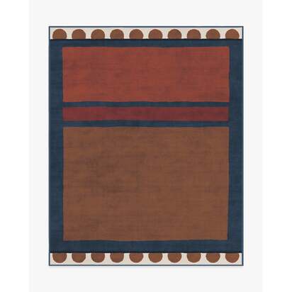 Nina Indigo & Rust Rug by Jungalow - 245 x 305 cm - All-In-One Rug