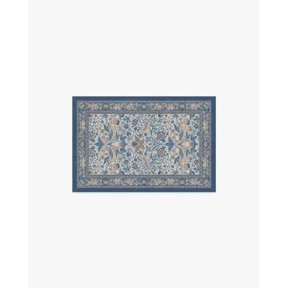 Strawberry Thief Indigo & Ivory Rug by Morris & Co. - 60 x 90 cm - All-In-One Rug