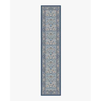 Strawberry Thief Indigo & Ivory Rug by Morris & Co. - 75 x 365 cm - All-In-One Rug