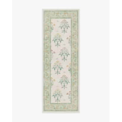 Meadow Sweet Ivory & Green Rug by Morris & Co. - 75 x 215 cm - All-In-One Rug
