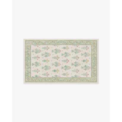 Meadow Sweet Ivory & Green Rug by Morris & Co. - 90 x 150 cm - All-In-One Rug