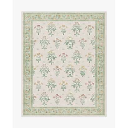 Meadow Sweet Ivory & Green Rug by Morris & Co. - 245 x 305 cm - All-In-One Rug