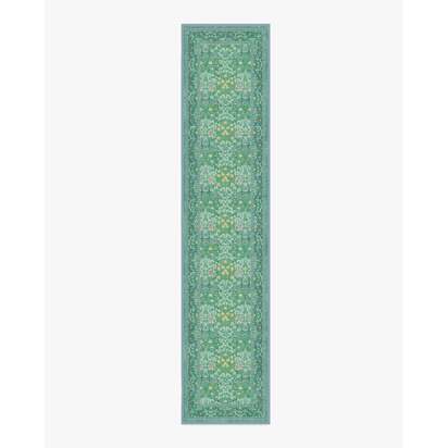 Blackthorn Multicolour Jade Rug by Morris & Co. - 75 x 365 cm - All-In-One Rug