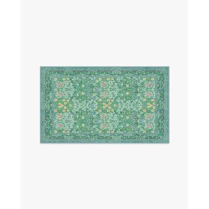 Blackthorn Multicolour Jade Rug by Morris & Co. - 90 x 150 cm - All-In-One Rug