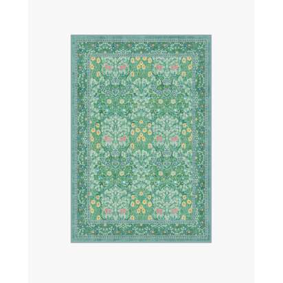 Blackthorn Multicolour Jade Rug by Morris & Co. - 120 x 185 cm - All-In-One Rug