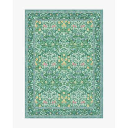 Blackthorn Multicolour Jade Rug by Morris & Co. - 150 x 215 cm - All-In-One Rug