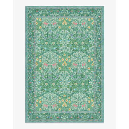Blackthorn Multicolour Jade Rug by Morris & Co. - 185 x 275 cm - All-In-One Rug