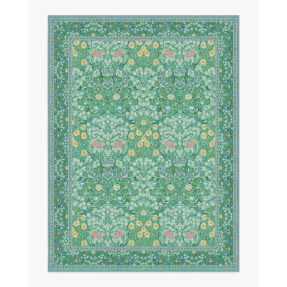 Blackthorn Multicolour Jade Rug by Morris & Co. - 275 x 365 cm - All-In-One Rug