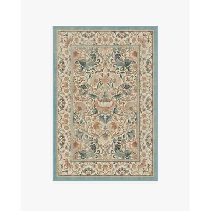 Lodden Soft Rose & Teal Rug by Morris & Co. - 120 x 185 cm - All-In-One Rug
