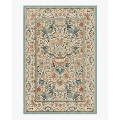 Lodden Soft Rose & Teal Rug by Morris & Co. - 200 x 290 cm - All-In-One Rug