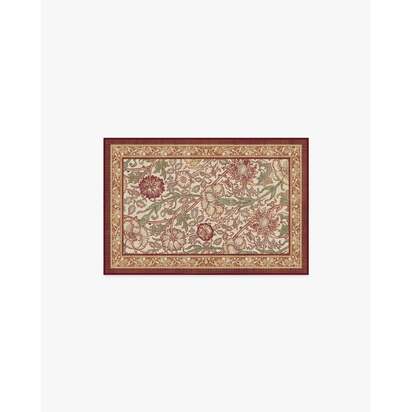 Pink & Rose Burgundy Rug by Morris & Co. - 60 x 90 cm - All-In-One Rug