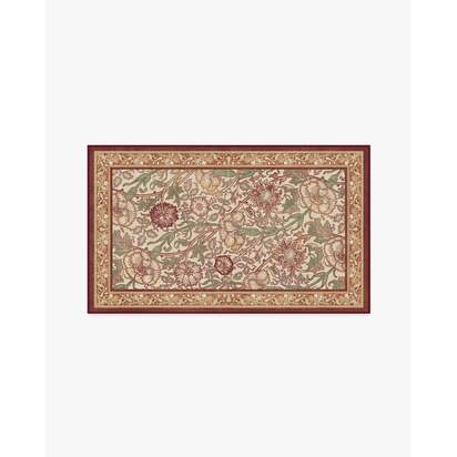 Pink & Rose Burgundy Rug by Morris & Co. - 90 x 150 cm - All-In-One Rug
