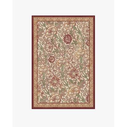 Pink & Rose Burgundy Rug by Morris & Co. - 120 x 185 cm - All-In-One Rug