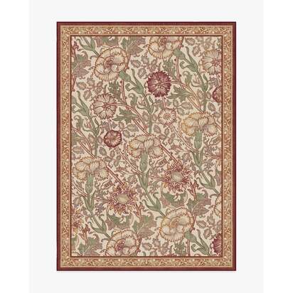 Pink & Rose Burgundy Rug by Morris & Co. - 150 x 215 cm - All-In-One Rug