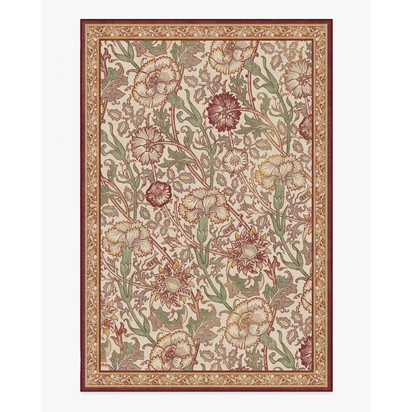 Pink & Rose Burgundy Rug by Morris & Co. - 185 x 275 cm - All-In-One Rug