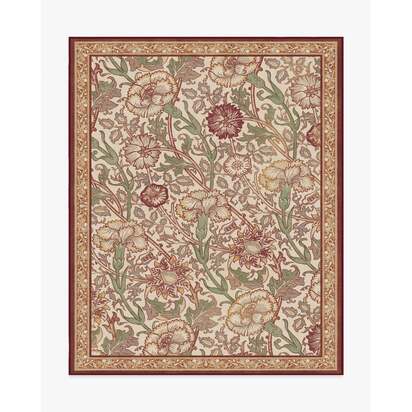 Pink & Rose Burgundy Rug by Morris & Co. - 245 x 305 cm - All-In-One Rug