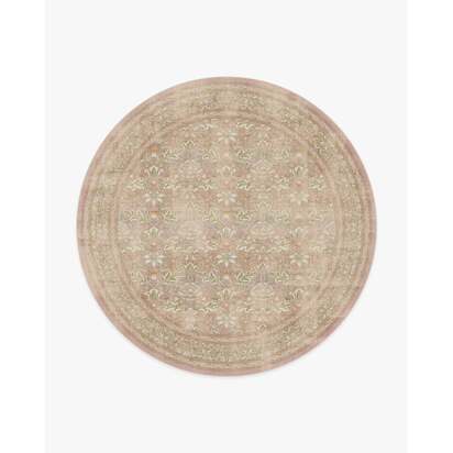 Simply Severn Soft Pink Rug by Morris & Co. - 245 Round cm - All-In-One Rug