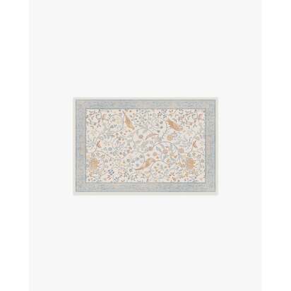 Newill Ivory & Blue Rug by Morris & Co. - 60 x 90 cm - All-In-One Rug