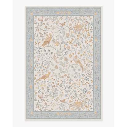 Newill Ivory & Blue Rug by Morris & Co. - 200 x 290 cm - All-In-One Rug