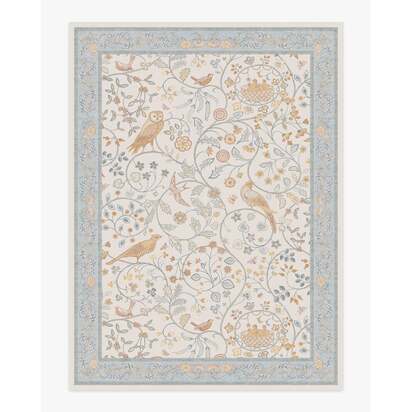 Newill Ivory & Blue Rug by Morris & Co. - 275 x 365 cm - All-In-One Rug