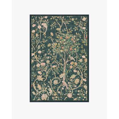 Melsetter Teal Green Rug by Morris & Co. - 120 x 185 cm - All-In-One Rug