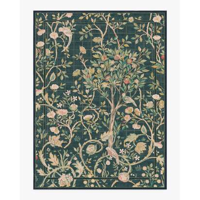 Melsetter Teal Green Rug by Morris & Co. - 275 x 365 cm - All-In-One Rug