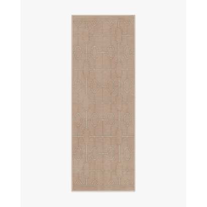 Diana Trellis Rose Gold Rug by The Hiltons - 75 x 215 cm - All-In-One Rug