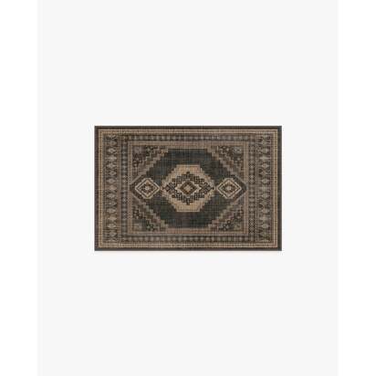 Rayne Charcoal & Tan Rug - 60 x 90 cm - All-In-One Rug