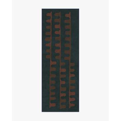 Veza Midnight & Coral Rug - 75 x 215 cm - All-In-One Rug