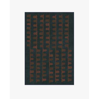 Veza Midnight & Coral Rug - 120 x 185 cm - All-In-One Rug