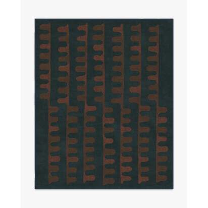 Veza Midnight & Coral Rug - 245 x 305 cm - All-In-One Rug