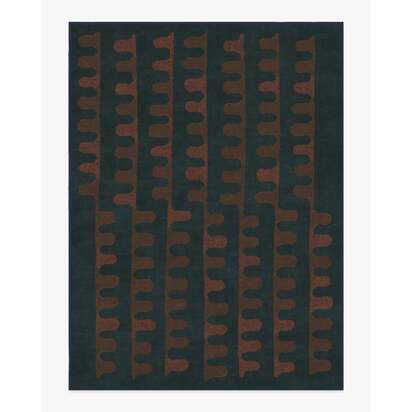Veza Midnight & Coral Rug - 275 x 365 cm - All-In-One Rug