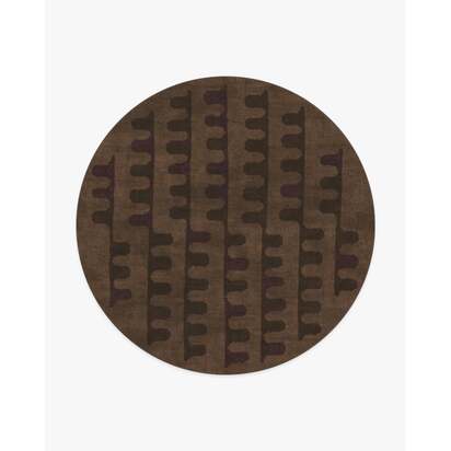 Veza Bronze & Plum Rug - 245 Round cm - All-In-One Rug