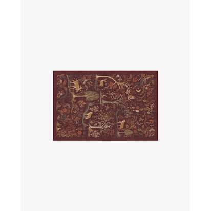 Wilder Burgundy Multicolour Rug - 60 x 90 cm - All-In-One Rug