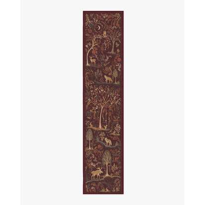 Wilder Burgundy Multicolour Rug - 75 x 365 cm - All-In-One Rug