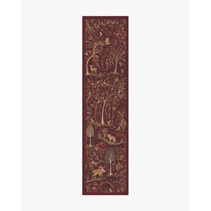 Wilder Burgundy Multicolour Rug - 75 x 365 cm - All-In-One Rug