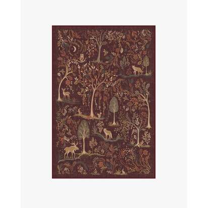 Wilder Burgundy Multicolour Rug - 120 x 185 cm - All-In-One Rug