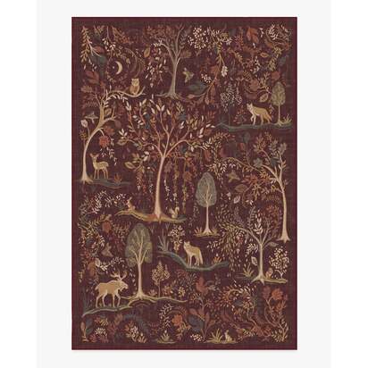 Wilder Burgundy Multicolour Rug - 185 x 275 cm - All-In-One Rug