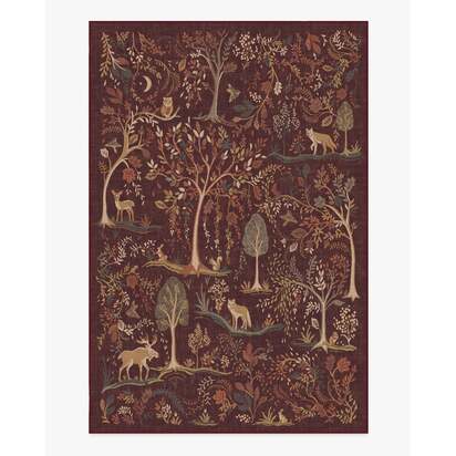 Wilder Burgundy Multicolour Rug - 200 x 290 cm - All-In-One Rug