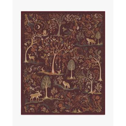 Wilder Burgundy Multicolour Rug - 245 x 305 cm - All-In-One Rug