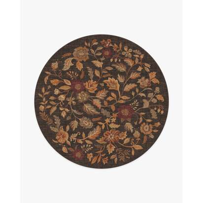 Anonna Dark Wood Rug - 245 Round cm - All-In-One Rug