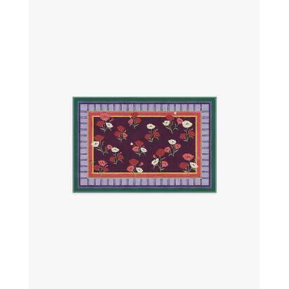 Ambroeus Royal Plum Rug by Iris Apfel - 60 x 90 cm - All-In-One Rug