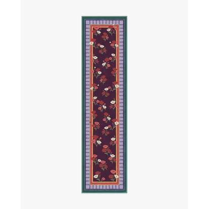 Ambroeus Royal Plum Rug by Iris Apfel - 75 x 305 cm - All-In-One Rug