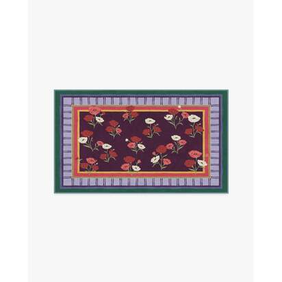 Ambroeus Royal Plum Rug by Iris Apfel - 90 x 150 cm - All-In-One Rug
