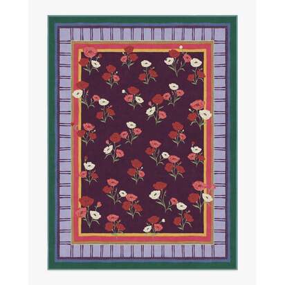Ambroeus Royal Plum Rug by Iris Apfel - 275 x 365 cm - All-In-One Rug